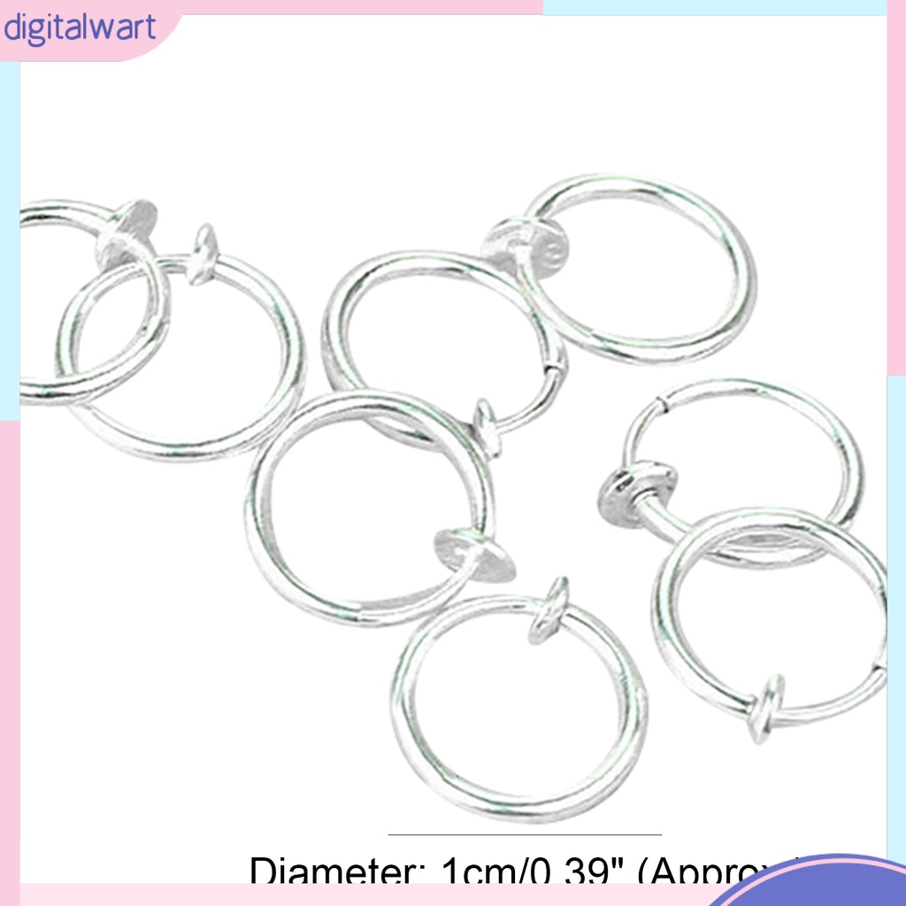 Set 8 Khuyên Mũi Bằng Kim Loại Thân Thiện Với Làn Da Dành Cho Nam Nữ