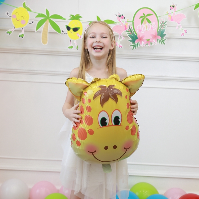 Bong bóng helium tạo hình động vật 45x35cm trang trí đa năng