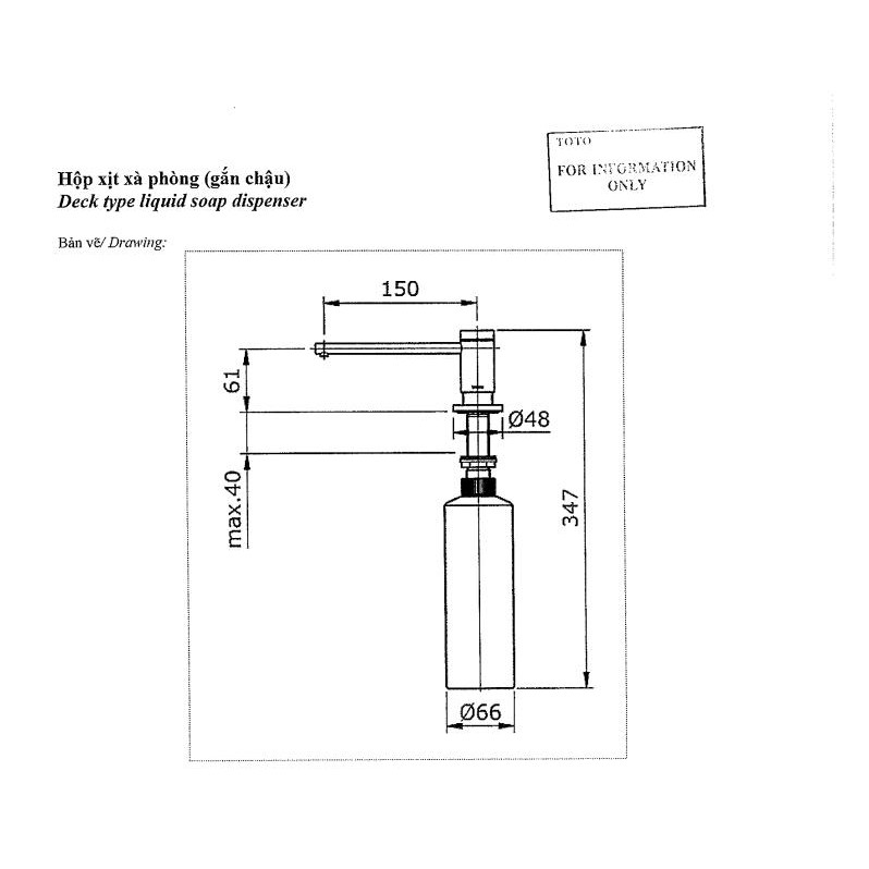 HỘP XỊT XÀ PHÒNG TOTO (GẮN CHẬU) TX728AEV1N