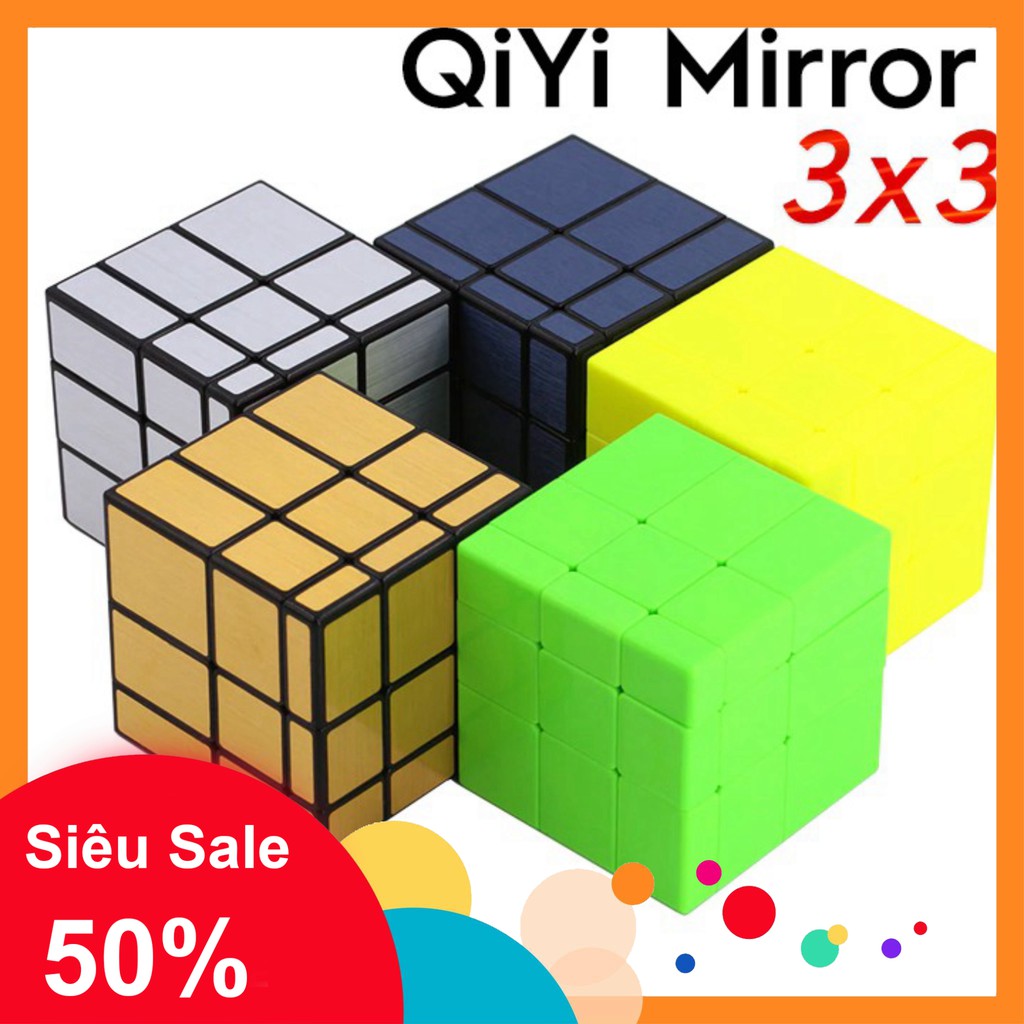[Gan Style] Khối Rubik Biến Thể 6 Mặt - Qiyi Mirror 3x3x3 - Rubic Gương ShengShou 3x3