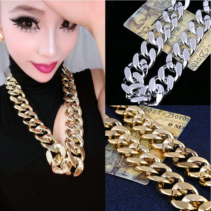 Dây Chuyền Vàng Lớn Dày Dặn Phong Cách hip hop Cá Tính Cho Nam