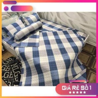 Bộ chăn ra 5 món cao cấp hình caro