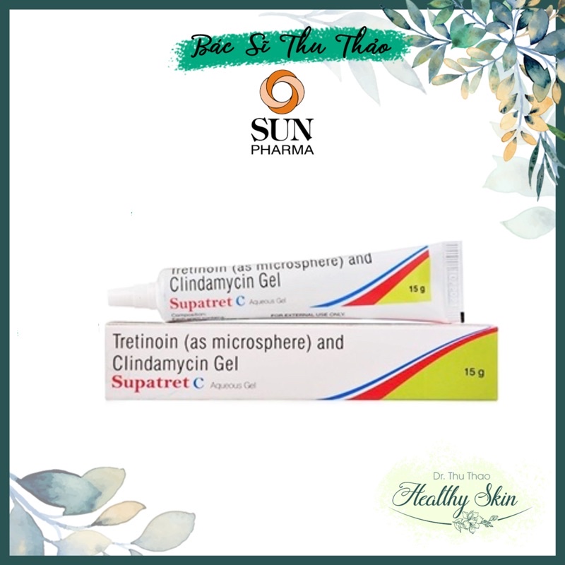 GEL GIẢM MỤN SUPATRET C - TRETINOIN 0,04% - CLINDAMYCIN 1%
