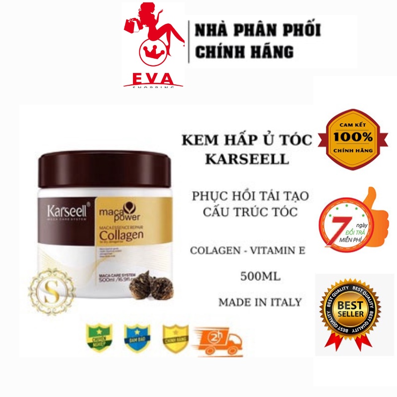 Kem Hấp Ủ Tóc Collagen KARSEELL, Kem Ủ Tóc Collagen KARSEELL 500ML Chính Hãng