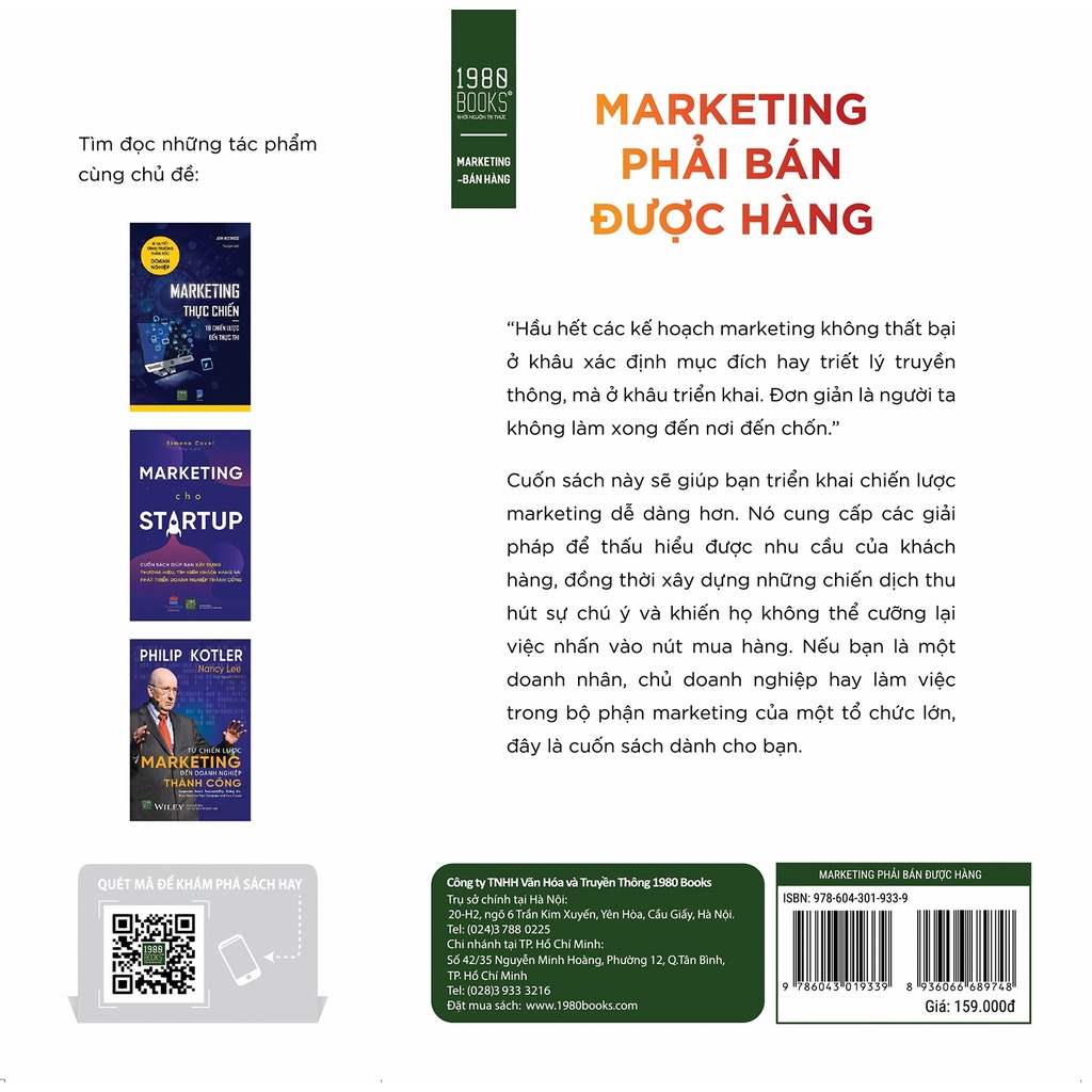 Sách - Marketing Phải Bán Được Hàng