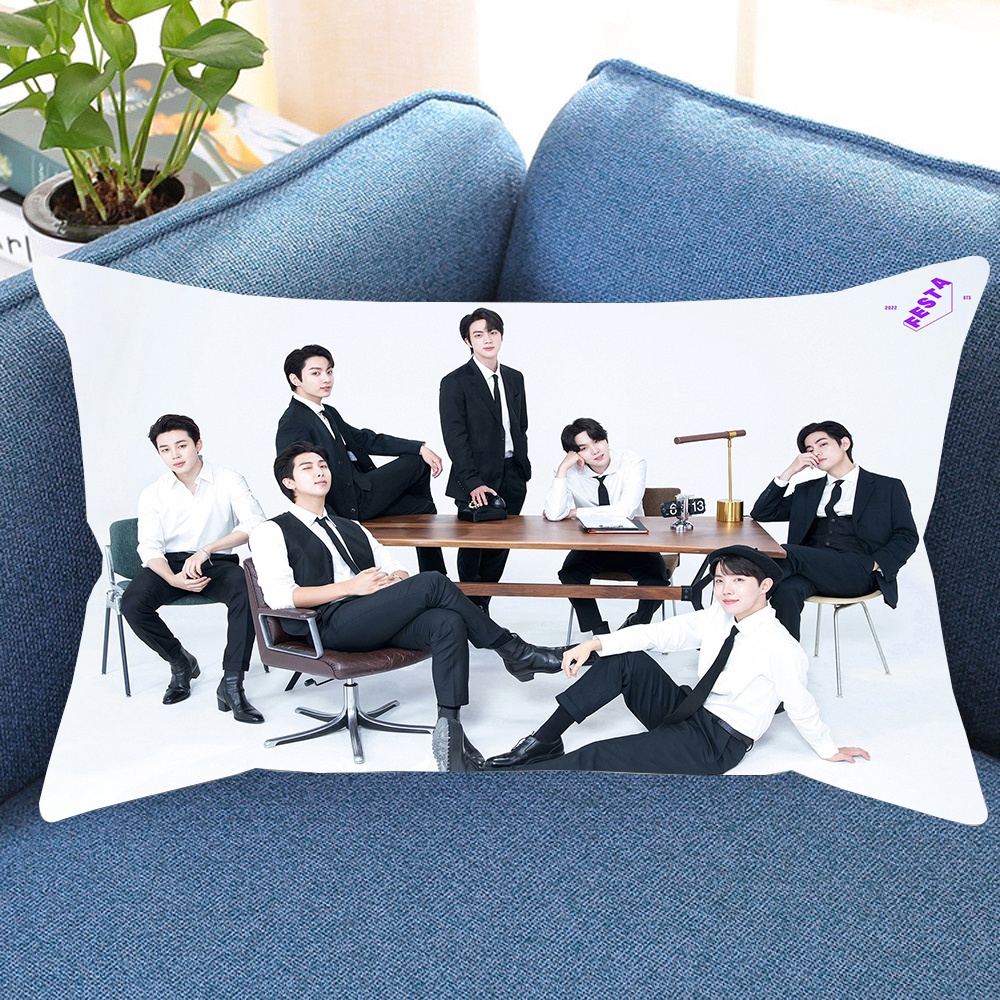 Vỏ Gối Sô Pha Polyeste In Hình Nhóm Nhạc Bts Kỷ Niệm 9 Năm Mới In JuneSingle Cho Trang Trí Nhà Cửa