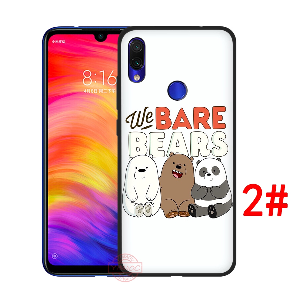 Ốp điện thoại họa tiết hoạt hình We Bare Bears cho Redmi Note 5A Prime 5 Pro 6 Pro 7 Pro 4X 6A S2