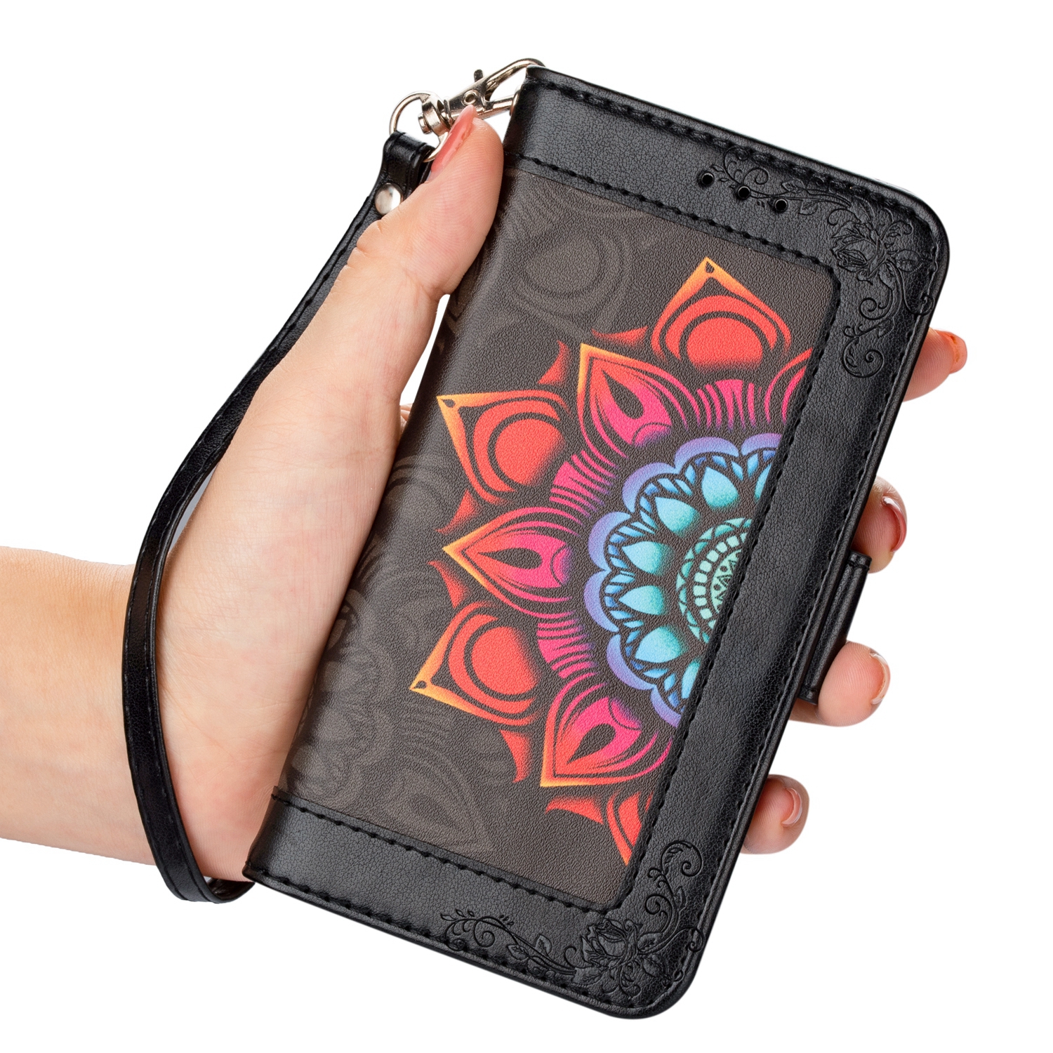 MANDALA Ốp Lưng Nắp Gập In Hình 3d Cho Điện Thoại Samsung Galaxy Note 8 / Note 9 / Note 10 / Note 10 Plus / Note 20 / Note 20