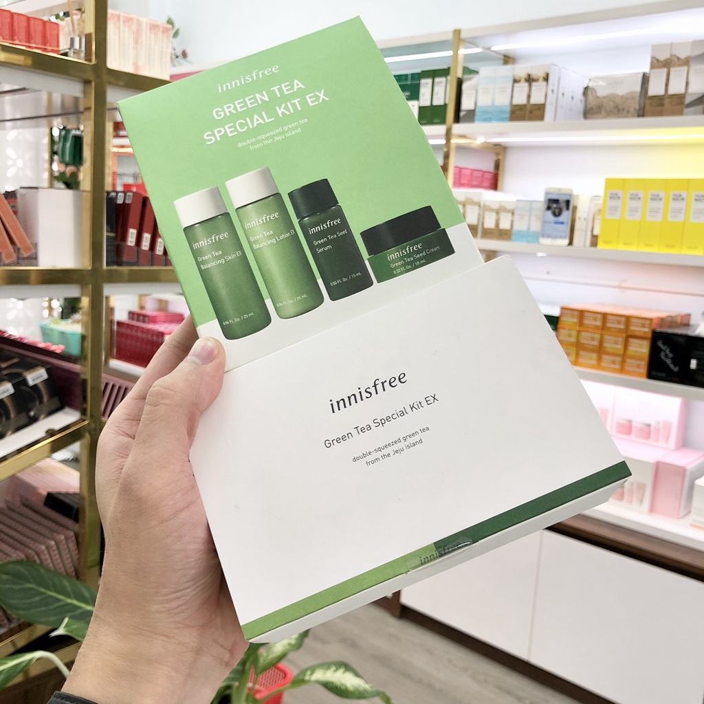 {Thanh Lý} Bộ Dưỡng Trà Xanh Mini Innisfree Greentea Special Kit Ex