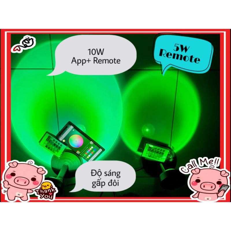 Đèn Hoàng Hôn, Sunset, Led Rose Sống Ảo đổi 16 triệu màu RGB Hot trend tiktok
