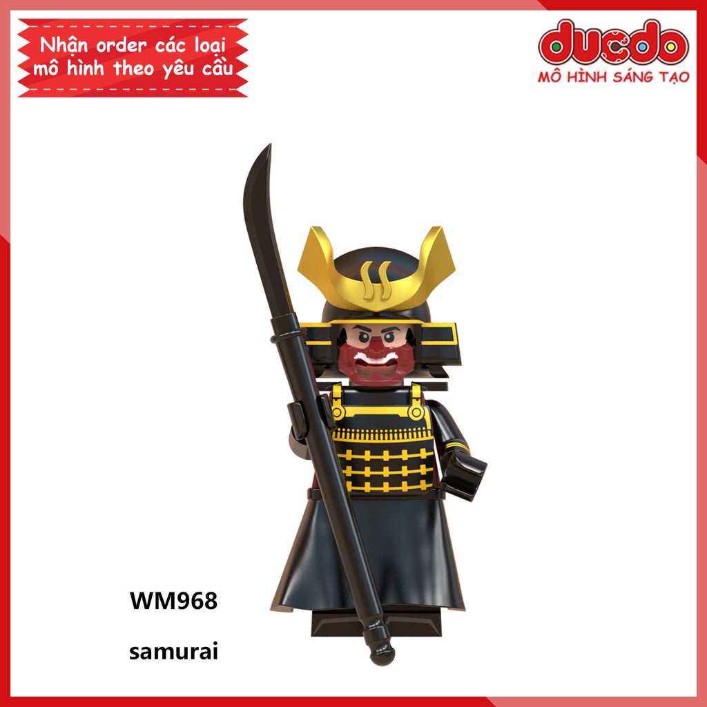 Minifigures các nhân vật Samurai tuyệt đẹp - Đồ chơi Lắp ghép Xếp hình Mini Mô hình WM WM6090