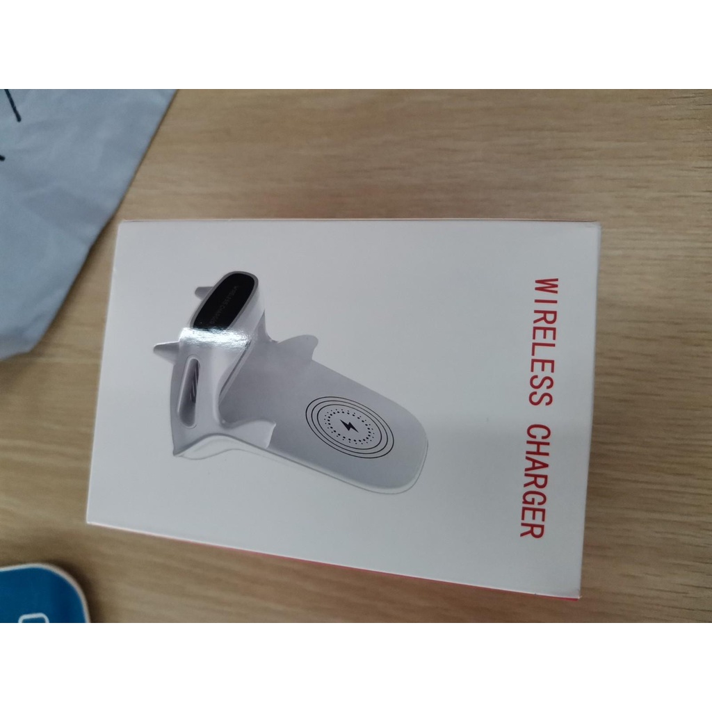 Đế Sạc Nhanh Không Dây 15W Thiết Kế Đứng Để Bàn Tiện Dụng Cho Điện Thoại / Máy Tính Bảng
