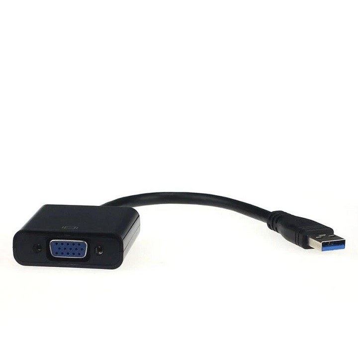 Bộ chuyển USB 3.0 sang VGA Video Display External Cable (Đen) - USB 3.0 to VGA