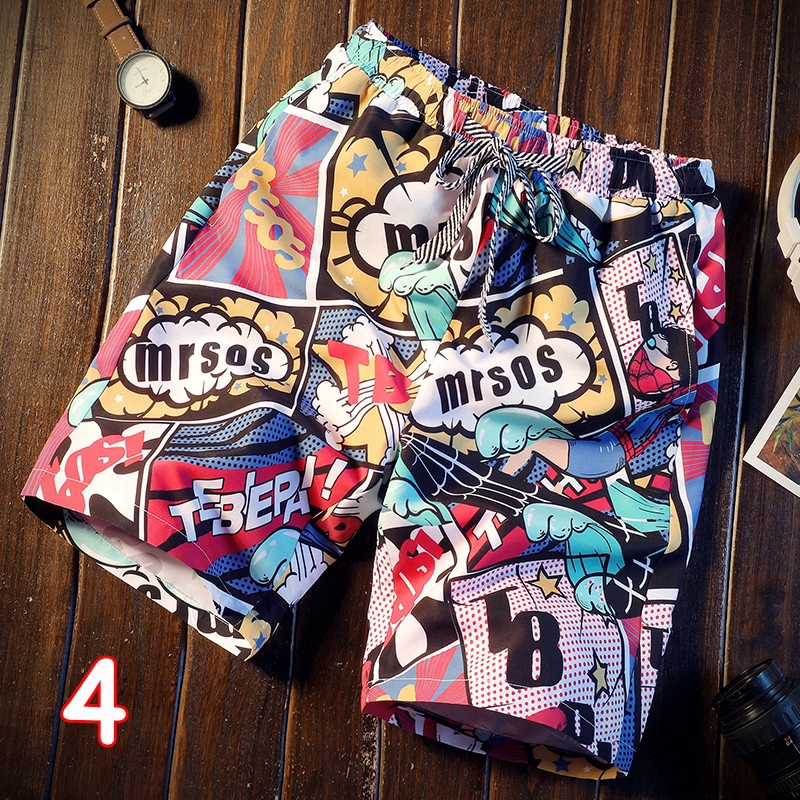 Quần ngắn đi biển có họa tiết in thời trang cho nam | BigBuy360 - bigbuy360.vn