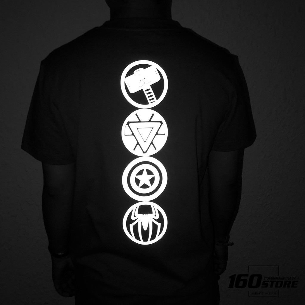 (CÓ VIDEO)Áo thun MARVEL PHẢN QUANG Nam Nữ (có size trẻ em)