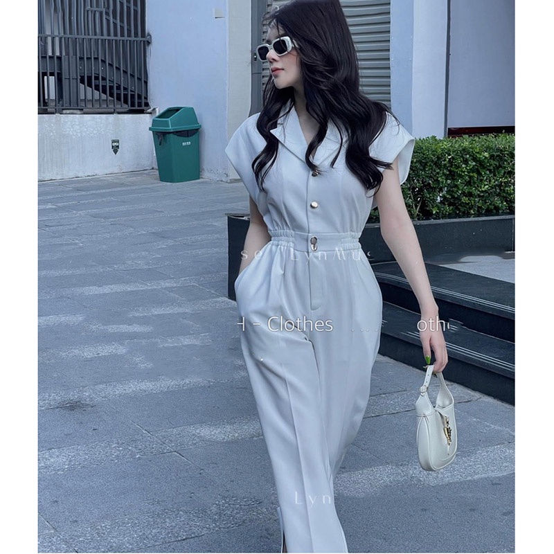 Jumpsuit Cổ Vest Dáng Dài Hàng Quảng Châu JS0011-Teen 888