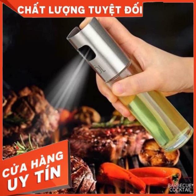 HOT -  Bình xịt dầu ăn phun sương cho nồi chiên không dầu chai thủy tinh cao cấp 100ml WALLMART WM59