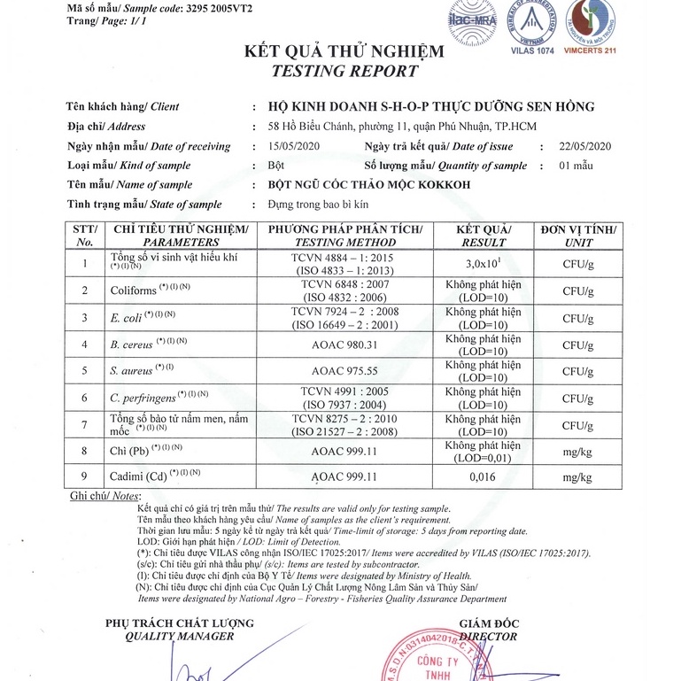 Bột ngũ cốc thảo mộc Kokkoh  - Thực dưỡng Sen Hồng