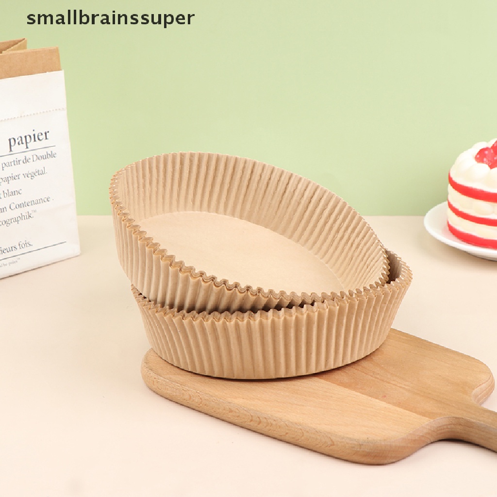 Smallbrainssuper 50x Air Fryer Disposable Paper Liner Mat Non-stick for Baking Roasting Oil-proof SBS