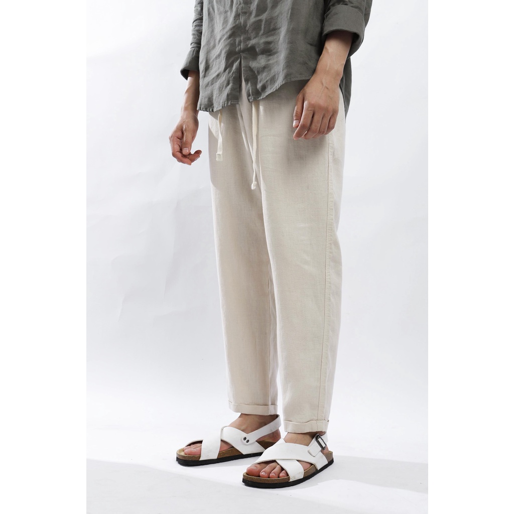 Quần jogger nam BEN &amp; TOD 20394 linen cao cấp, co giãn thoải mái, basic, tôn dáng