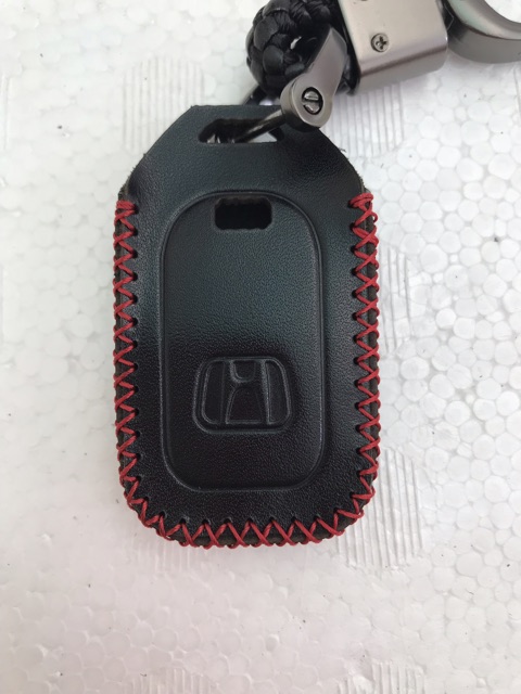 Bao Da + móc khoá  smart key Honda 2 nút