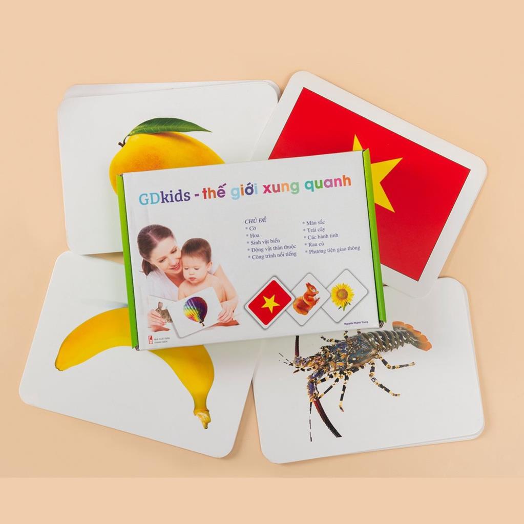 Flashcard - Bộ Cơ Bản Kết Hợp 259 Thẻ Học Thông Minh Cho Bé TNBOOKS - Giáo Dục Sớm Cho Trẻ