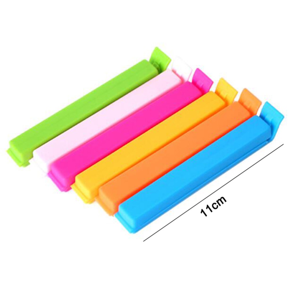 10pcs Random Color Home Plastic Storage Tool Kitchen snack Bag Clip