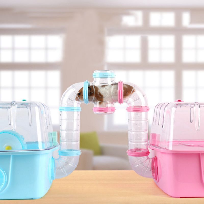 Ống chui gắn lồng nuôi hamster bằng acrylic trong suốt