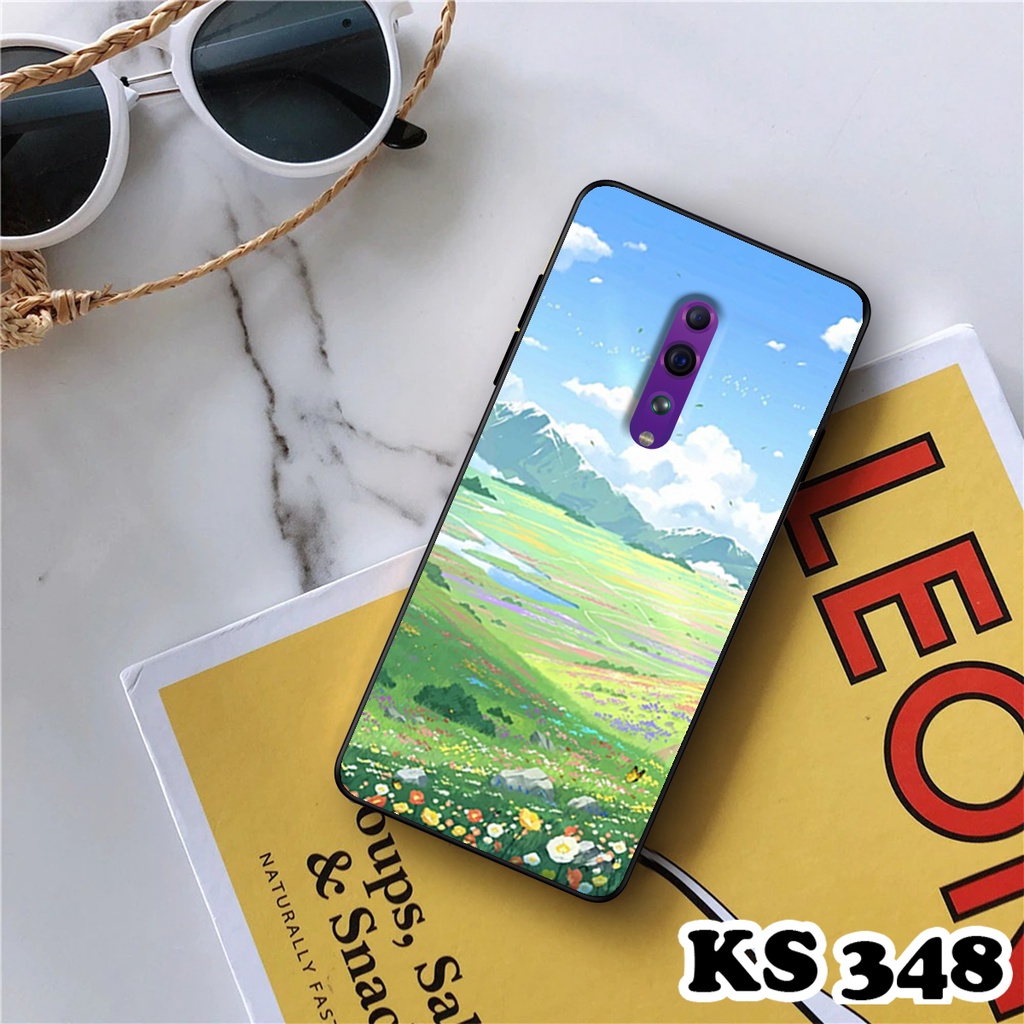 Ốp lưng Oppo Reno Z - Oppo Reno - Ốp in hình Cánh đồng hoa - Chất liệu TPU siêu bền
