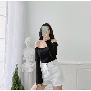 Áo Thun Nữ Tay Dài Trễ Vai Layla Top