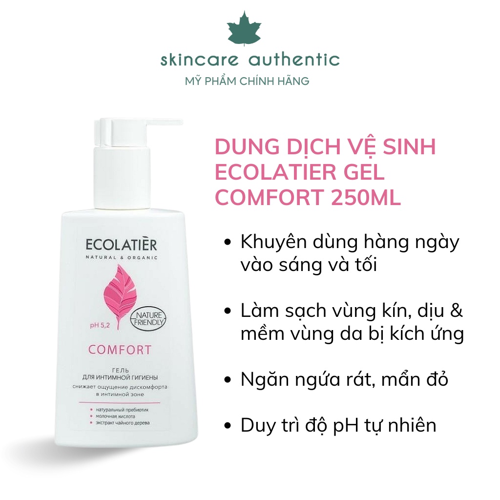 Dung Dịch Vệ Sinh Phụ Nữ ECOLATIER 250ML