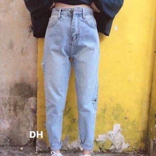 Quần baggy bò rách hông ( DH)