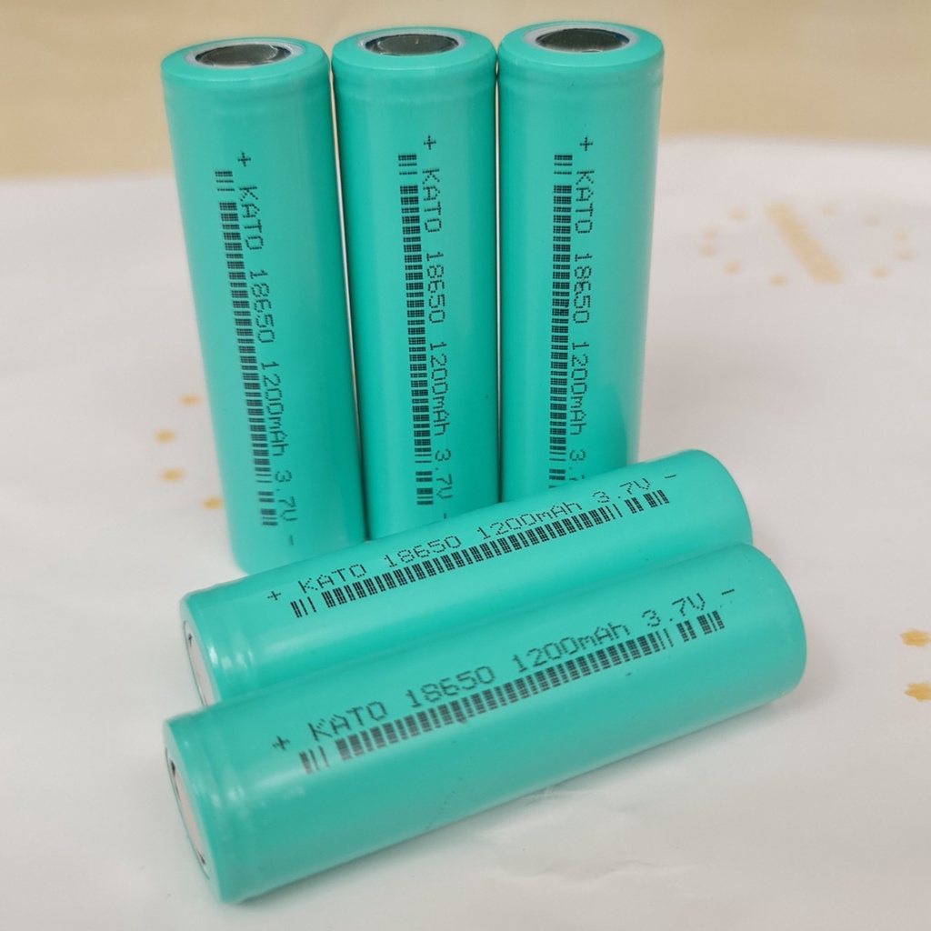 Pin 18650 1200mah chính hãng KATO pin tông đơ, quạt mini, đèn tích điện