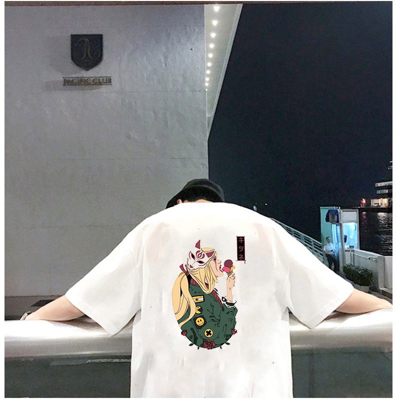 Áo thun tay lỡ nam cô gái ăn kem form rộng vải dày mịn 2020T2621