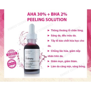The Ordinary AHA 30% + BHA 2% Peeling Solution