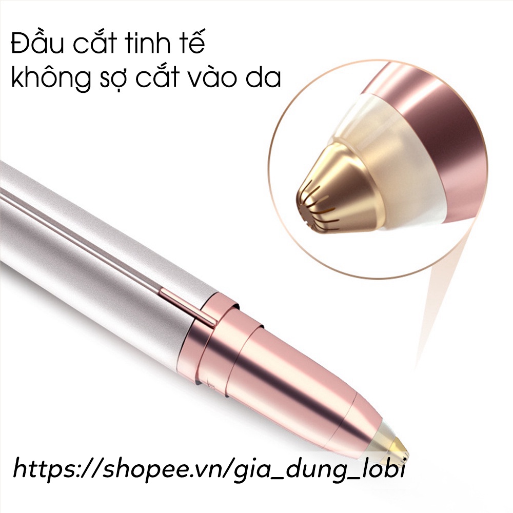 Máy tỉa lông mày Flawless Brows Bút tỉa lông mày cao cấp sạc điện điện có đèn rọi