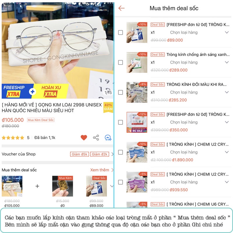 Gọng kính cận nữ, chất liệu kim loại mảnh nhẹ tròn đa giác Fiveminutes 2979 , Unisex Nam nữ | BigBuy360 - bigbuy360.vn