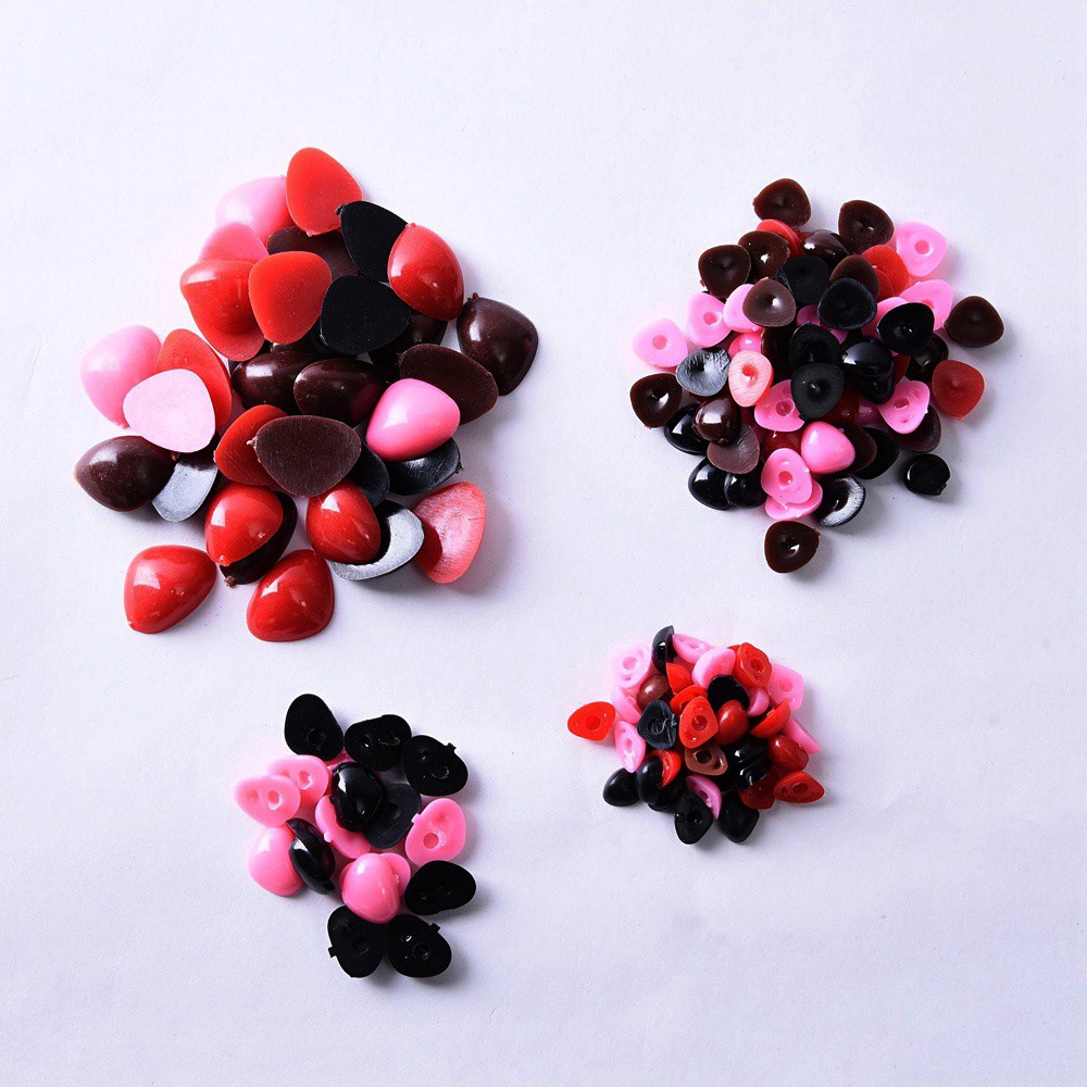 Set 100 phụ kiện nút nhựa làm mũi gấu bông