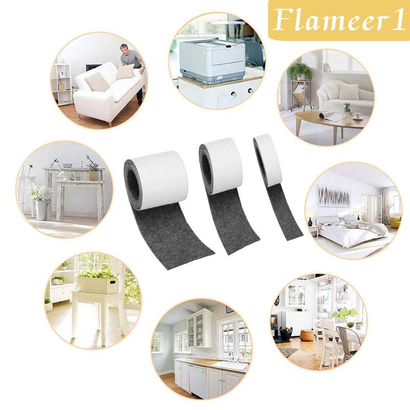 [flameer1] Cuộn Băng Dính Tự Dính Bằng Vải Nỉ Cho Bề Mặt Đồ Nội Thất Cứng