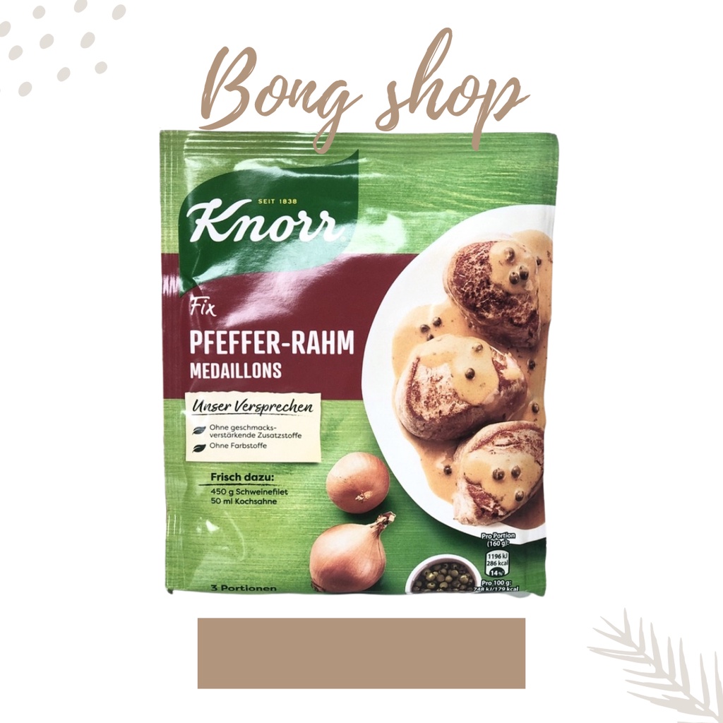 Sốt Bít Tết chuẩn Đức sốt nấm knorr