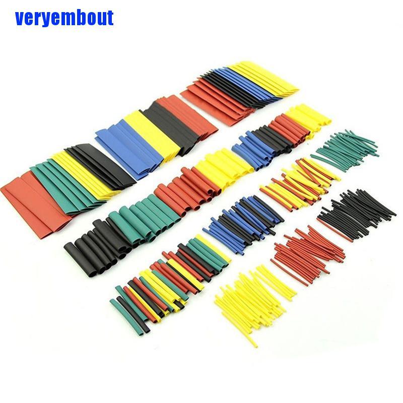 Bộ 328 ống co nhiệt 8 kích cỡ tỉ lệ 2:1 chuyên dụng