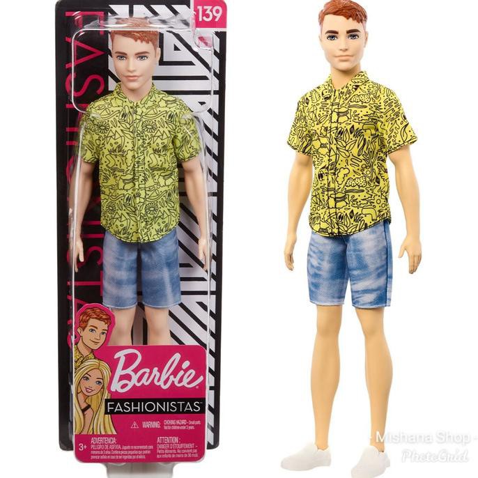 Búp bê Barbie Ken thời trang 139 tóc đỏ