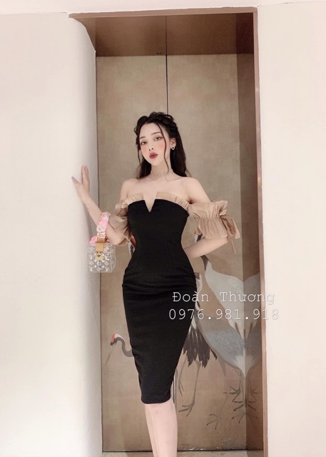 VÁY BODY TAY BÈO TRỆT