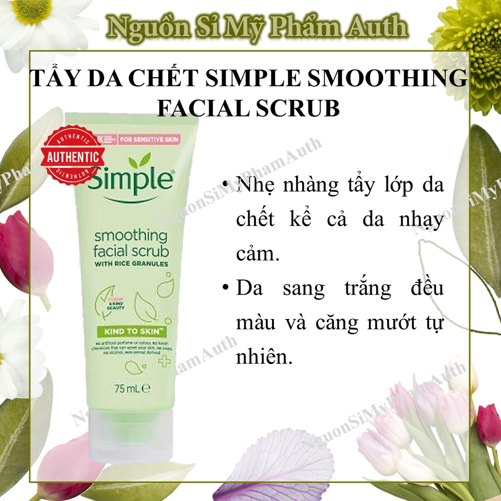 Tẩy da chết Simple Smoothing Facial Scrub