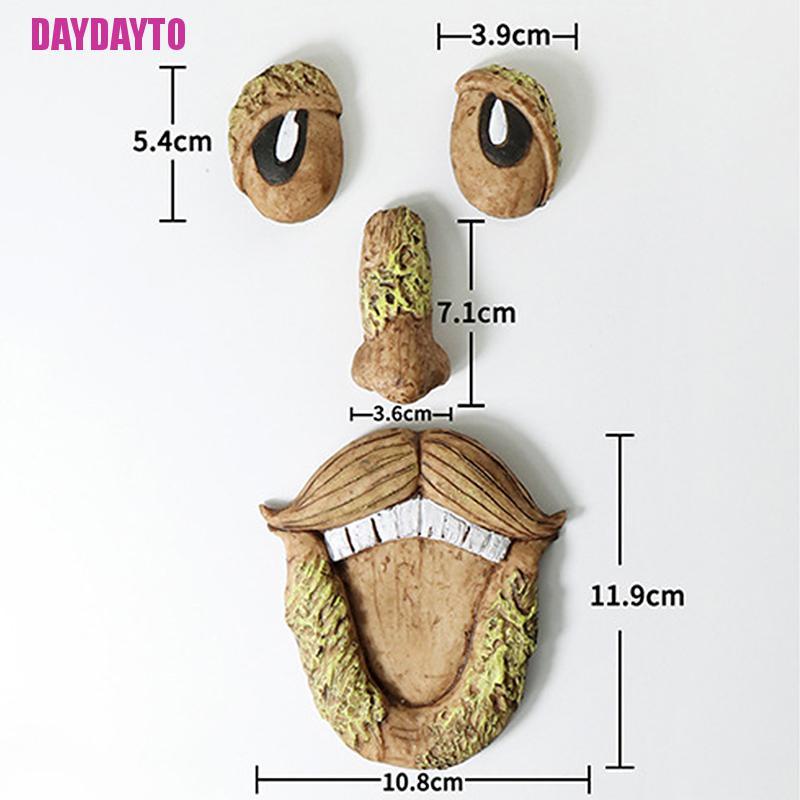 [DAYDAYTO] Old Man Tree Hugger Bark Ghost Face Facial Features Decoration Tree Face Decor