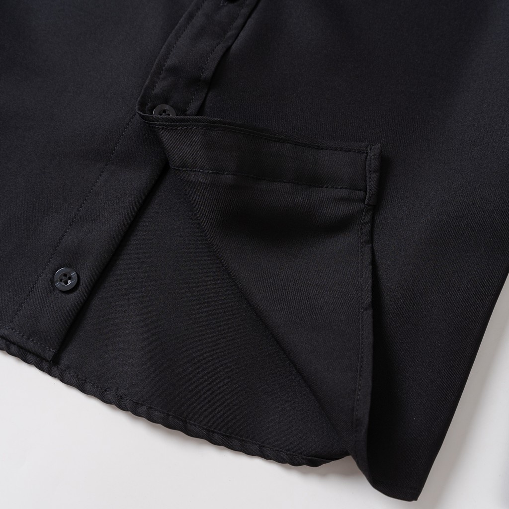 Áo sơ mi tay dài màu đen nam KENTA SMD0082