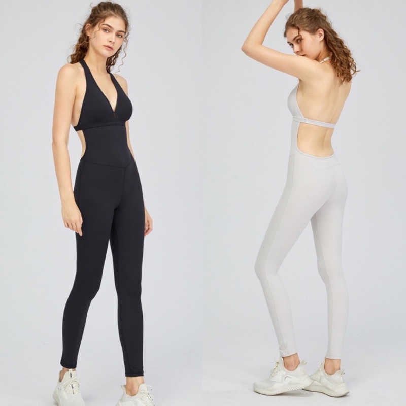 Bộ Jump Yoga Gym Cổ Yếm NgựcI J33