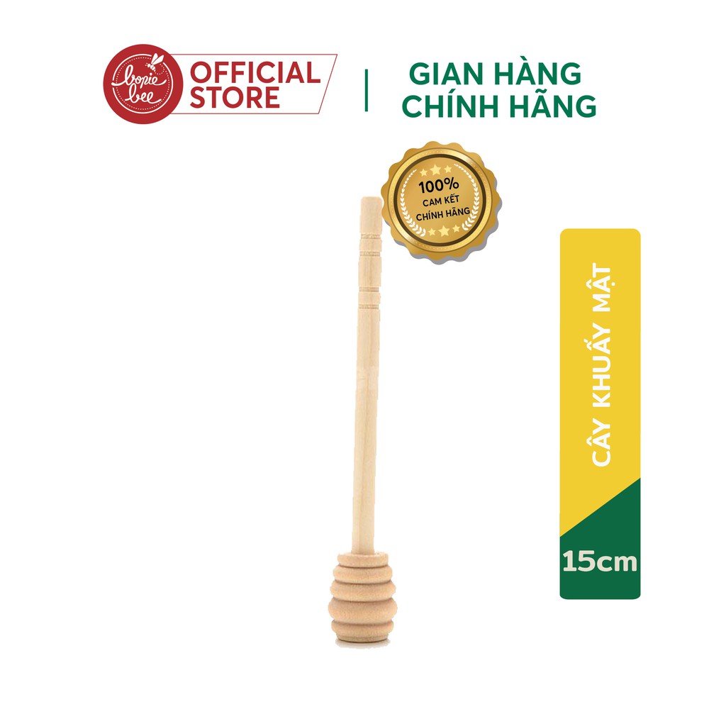 Cây Khuấy  Mật  Ong Tự Nhiên Bằng Gỗ - 15cm