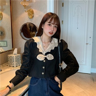 Áo sơmi ren tiểu thư ulzzang