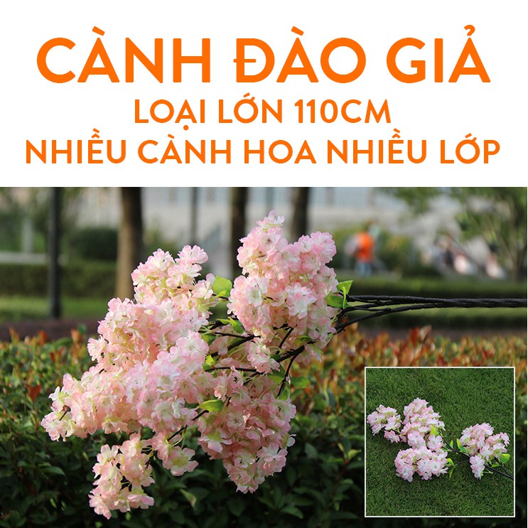 Cành đào giả loại lớn [Hình thật]